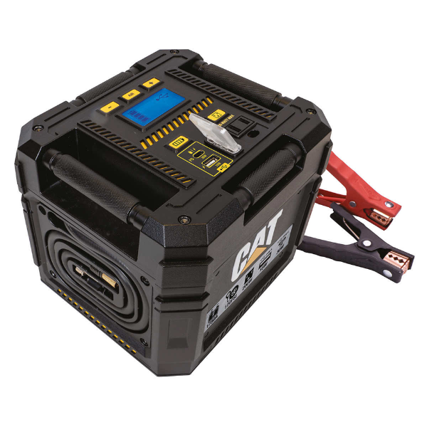 CAT 1200 PEAK AMP JUMP STARTER, 120 PSI AIR COMPRESSOR AND USB CHARGER