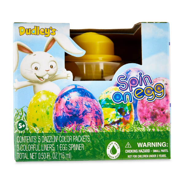 DUDLEY'S SPIN AN EGG DECORATING KIT, EASTER EGG DYE KIT, PLASTIC EGG SPINNER 2PCS -N