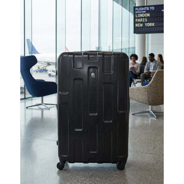 SWISS GEAR EMBASSY COLLECTION HARDSIDE LUGGAGE BLACK -UNB