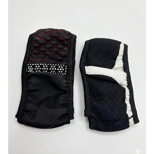 LEATHER CAR STEERING WHEEL UNIVERSAL 15 INCH BLACK -N