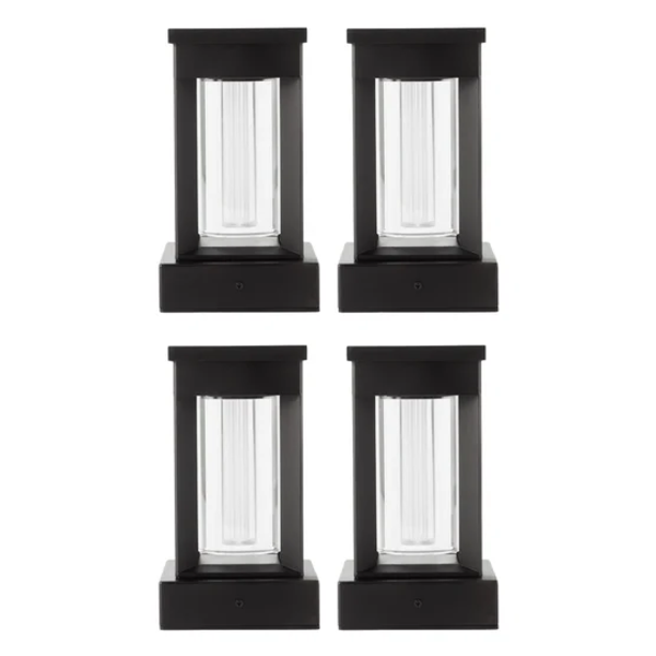 NATURALLY SOLAR WALL POST LIGHT PACK OF 4 -SU