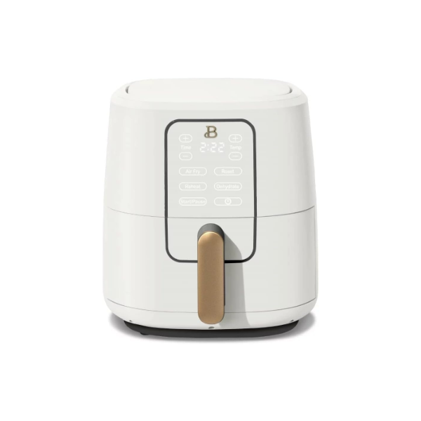 6 QUART TOUCHSCREEN AIR FRYER, WHITE ICING BY DREW BARRYMORE