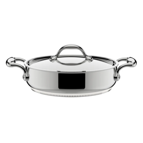 LAGOSTINA ACCADEMIA STAINLESS STEEL SHALLOWPAN WITH LID -SU