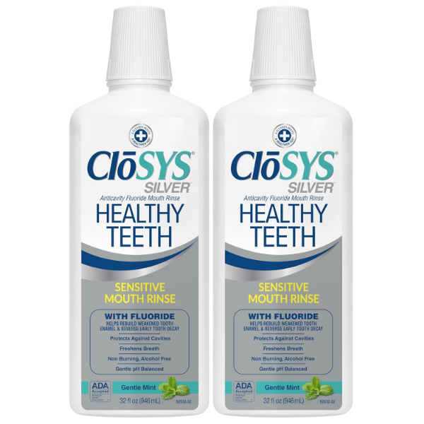 Closys Healthy Teeth Anti-Cavity Oral Rinse Mouthwash with Fluoride
