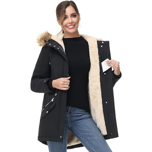 ANOTHER CHOICE WOMEN'S HOODED WINTER COAT WATERPROOF PARKA JACKET (3XL)