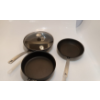 Image 2 : KIRKLAND SIGNATURE HARD ANODIZED SKILLETS 3-PIECE -UNB