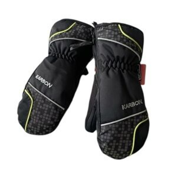 KARBON UNISEX LEATHER SKI SNOWBOARD MITTS (NEW)