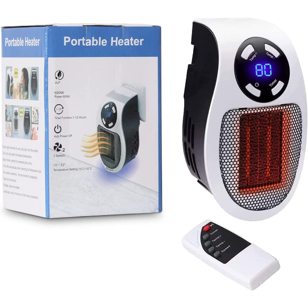 DONLEEVING ALPHA HEATER, 500W SMALL SPACE HEATER