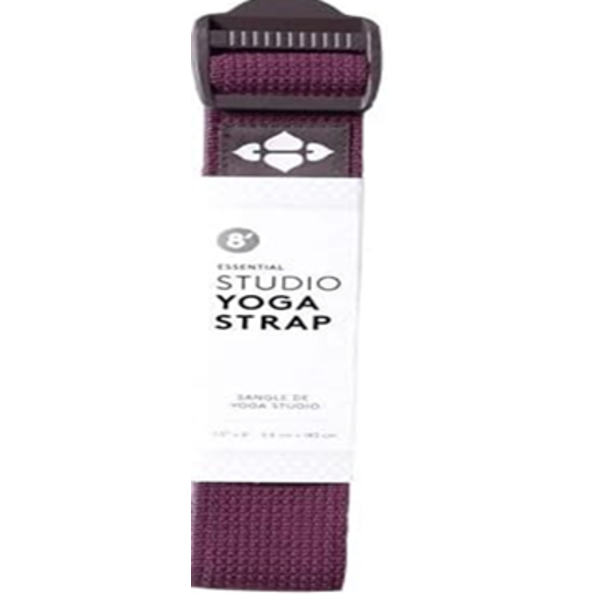 HALFMOON 6' OR 8' ESSENTIAL STUDIO YOGA STRAP FOR STRETCHING, YOGA, PILATES AND GENERAL FITNESS