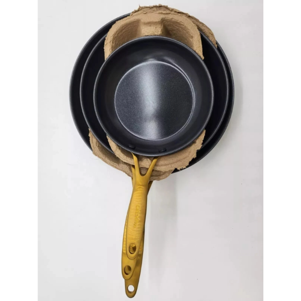 GREENPAN JEWEL 3-PIECE CERAMIC NON-STICK SKILLET SET -U
