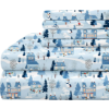 Image 1 : CHRISTMAS SNOWMAN PRINTED SHEETS 6 PIECES SET (QUEEN SIZE,SNOWMAN)
