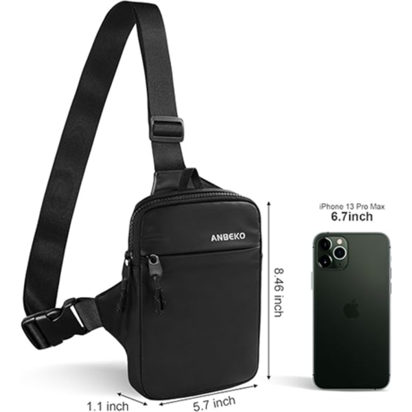 ANBEKO SMALL CROSSBODY SLING BAG FOR MEN WOMEN