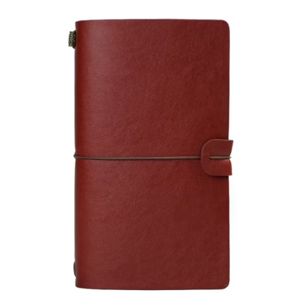 TRAVEL JOURNAL NOTEBOOK VINTAGE RETRO HANDMADE LEATHER LINED JOURNAL -N