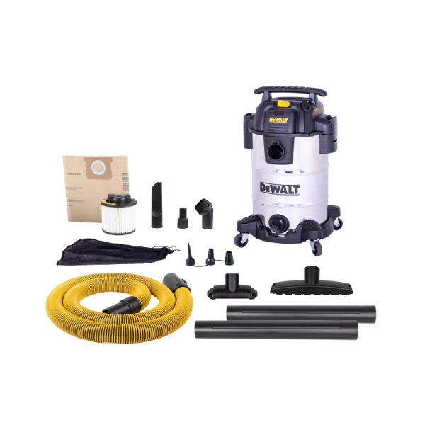 DEWALT 8 GALLON/30L PRO STAINLESS STEEL WET/DRY VACUUM -U