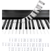 Image 1 : FAOKZE PIANO KEY STICKERS WITH 88 KEYS PIANO NOTES FOR LEARNING PIANO