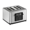 Image 1 : T-FAL 4 SLICE DIGITAL TOASTER, STAINLESS STEEL -U