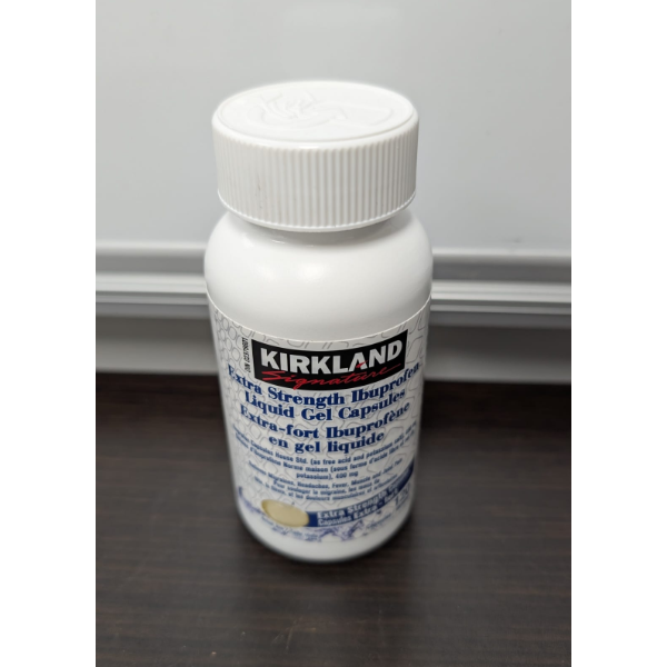 KIRKLAND SIGNATURE IBUPROFEN EXTRA STRENGTH LIQUID GEL CAPSULES 400 MG 120 COUNT -N, E: 2028
