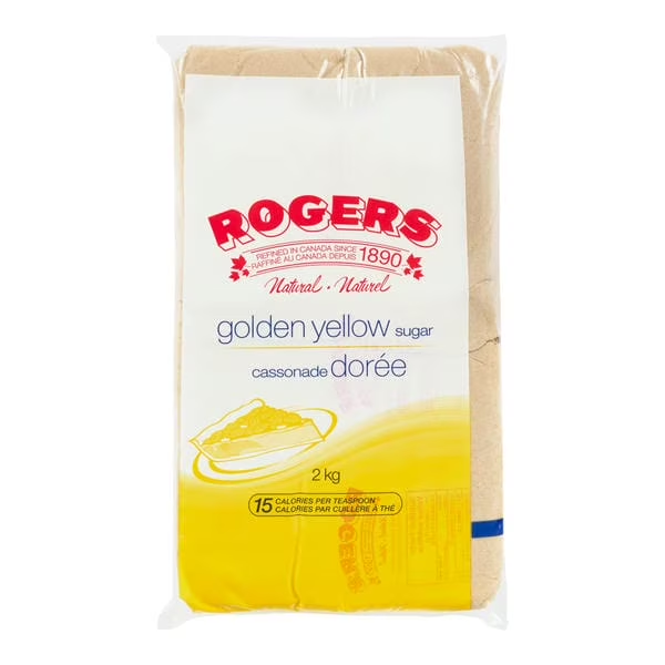 ROGERS GOLDEN YELLOW LIGHT BROWN SUGAR 2KG/4.41 LBS