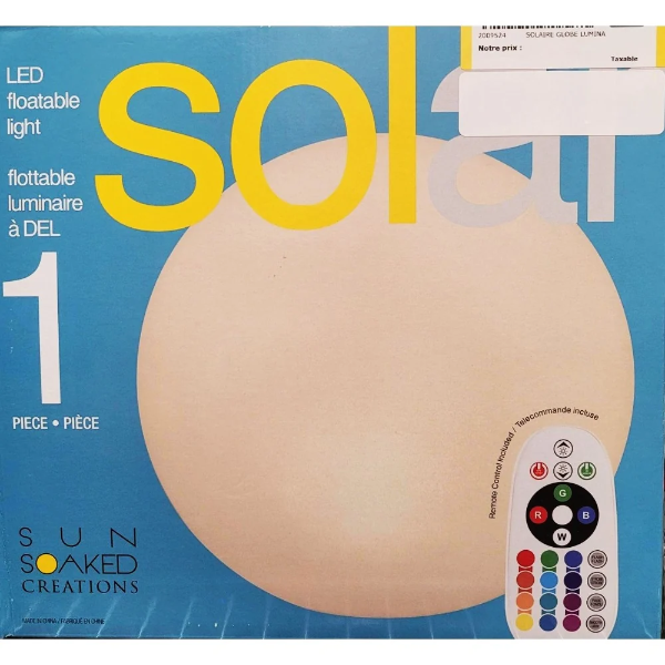 GTX BRANDS SOLAR LED SPHERE -U