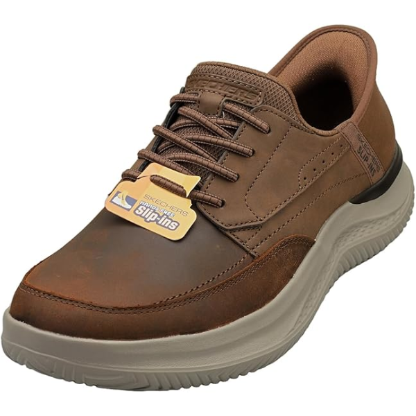 SKECHERS USA MEN'S HASTING-RORY MOC TOE SIZE 9 (SLIGHTLY USED, NO BOX)