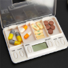 Image 1 : PORTABLE PILL ORGANIZER MEDICATION REMINDER WITH ALARM CLOCK