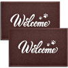 Image 1 : T.HENV LARGE WELCOME MAT, 2 PACK 36X24 WATERPROOF ALL-SEASON
