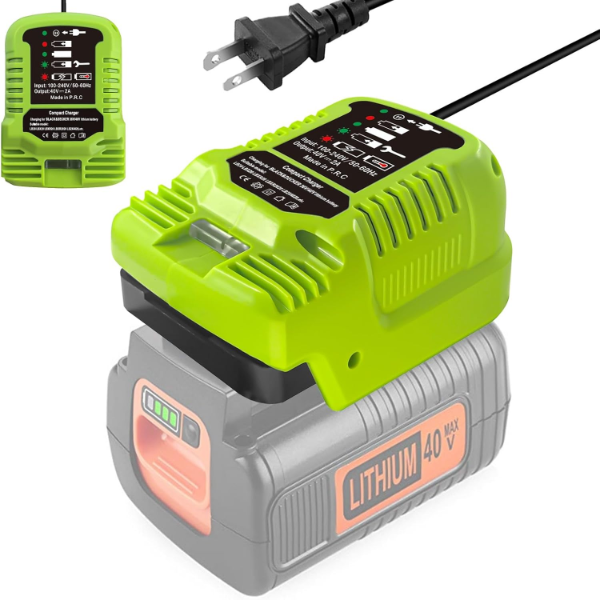 MINI CHARGER 40V CHARGER LCS36 LCS40 REPLACEMENT FOR BLACK AND DECKER 36V 40V (SLIGHTLY USED)