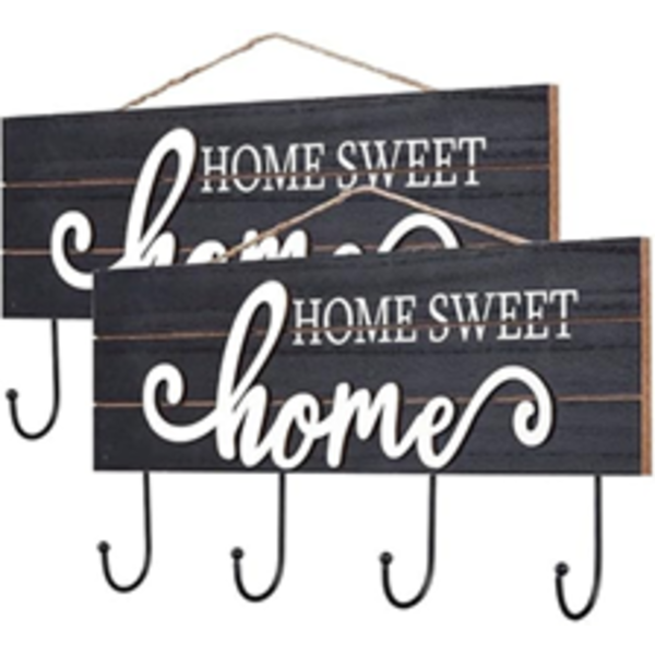 2 PACK COAT RACK WALL MOUNTED WITH 4 TRI HOOKS METAL COAT HOOK RAIL FOR COAT HAT TOWEL PURSE