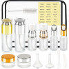 Image 1 : 16 PACK GLASS TRAVEL BOTTLES - TSA APPROVED TRAVEL SIZE CONTAINERS