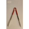 Image 2 : STAINLESS STEEL SERVING TONGS WITH PLASTIC HANDLE (USED, NO BOX)