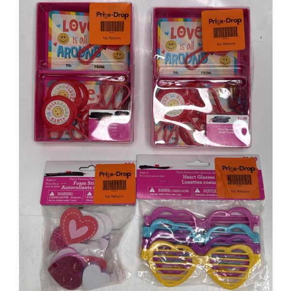 NEW VALENTINE'S DAY PLASTIC SHOOTERS PARTY FAVORS (NEW)