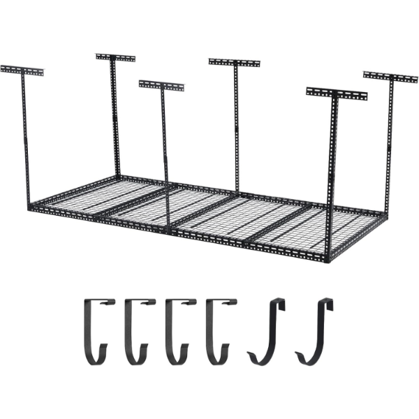 GARVEETECH 4X8 FT OVERHEAD GARAGE STORAGE RACK -SU