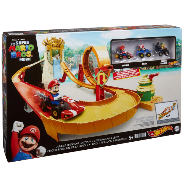 HOT WHEELS SUPER MARIO BROS. JUNGLE KINGDOM RACEWAY -MP