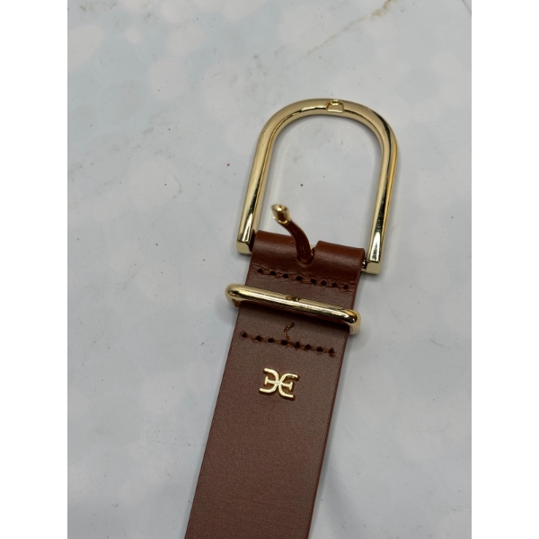 Sam Edelman Women's Double E Plaque Buckle Belt (NEW, NO BOX)