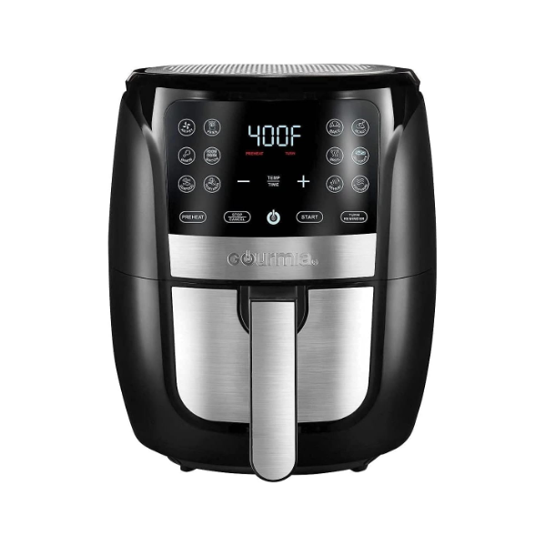 GOURMIA AIR FRYER OVEN DIGITAL DISPLAY 6 QUART LARGE AIRFRYER COOKER 12 TOUCH COOKING PRESETS (NEW)