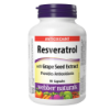 Image 1 : WEBBER NATURALS RESVERATROL WITH GRAPE SEED EXTRACT 90 CAPSULES -N, E: 2029