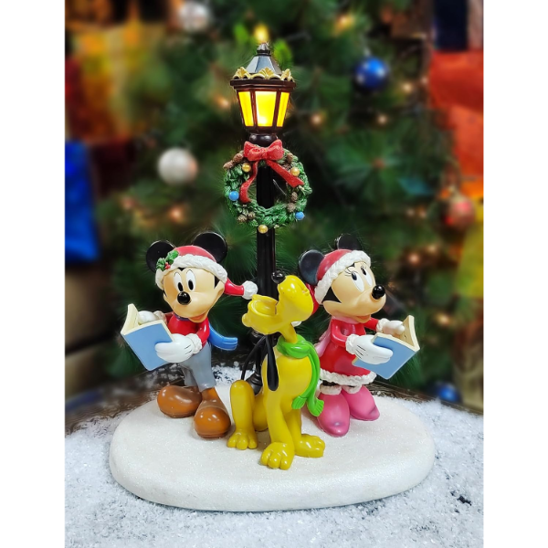 DISNEY HOLIDAY CAROLERS WITH LIGHTS AND MUSIC