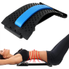 Image 1 : ADJUSTABLE BACK STRETCHER, LUMBAR BACK CRACKER 4 LEVEL MULTI LEVEL