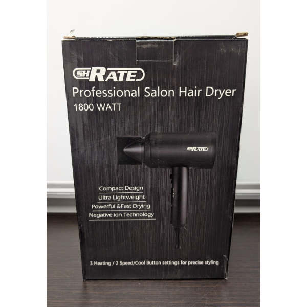 SHRATE IONIC HAIR DRYER PROFESSIONAL SALON NEGATIVE IONS POWERFUL 1800W