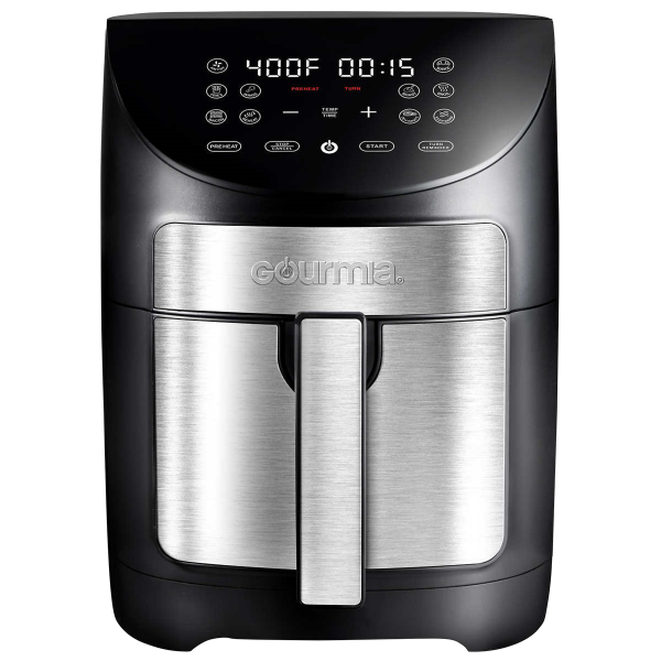 GOURMIA 7 QUART DIGITAL AIR FRYER WITH PREHEAT AND TURN REMINDER (SLIGHTLY USED)