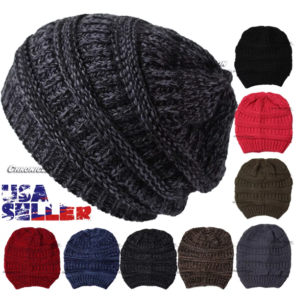 BEANIE CAP SLOUCHY HAT (MAROON)