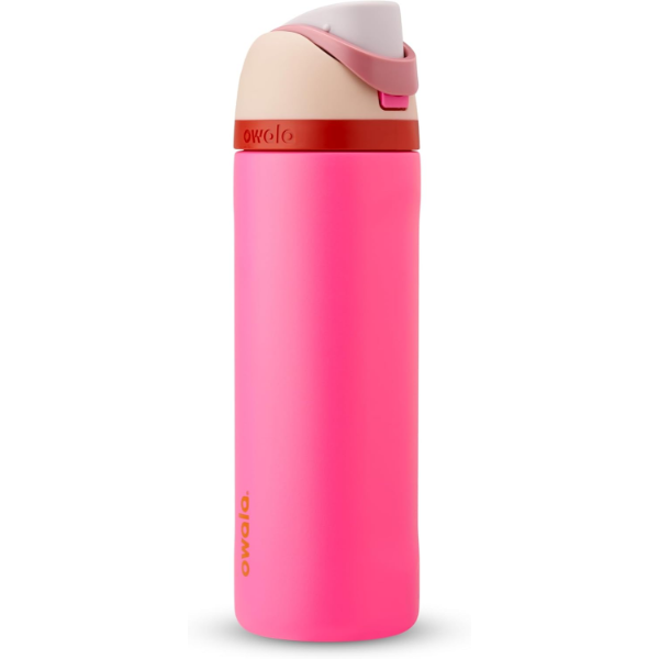 OWALA FREESIP INSULATED STAINLESS STEEL WATER BOTTLE WITH STRAW FOR SPORTS AND TRAVEL -SU