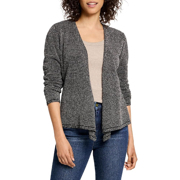 PIXEL 4-WAY COTTON BLEND CONVERTIBLE CARDIGAN (COLOR GRAY, XL)