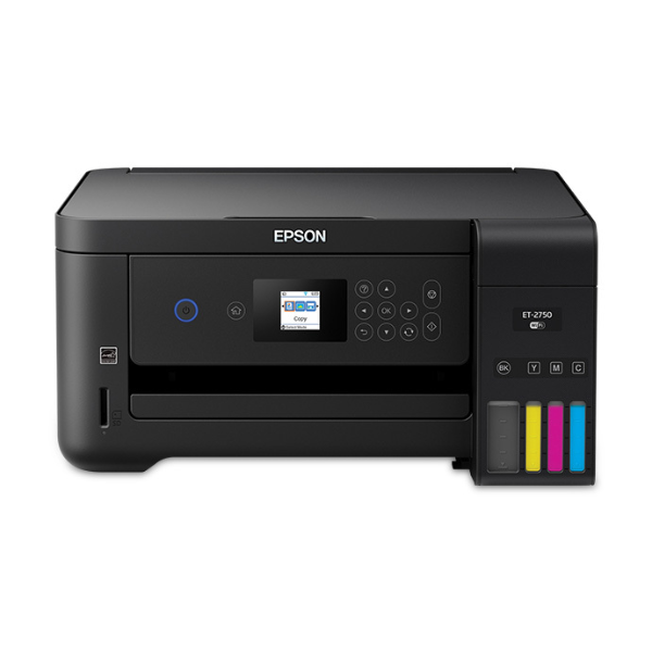 EPSON ECOTANK ET-2750 WIRELESS COLOR ALL-IN-ONE CARTRIDGE-FREE SUPERTANK PRINTER WITH SCANNER (USED)