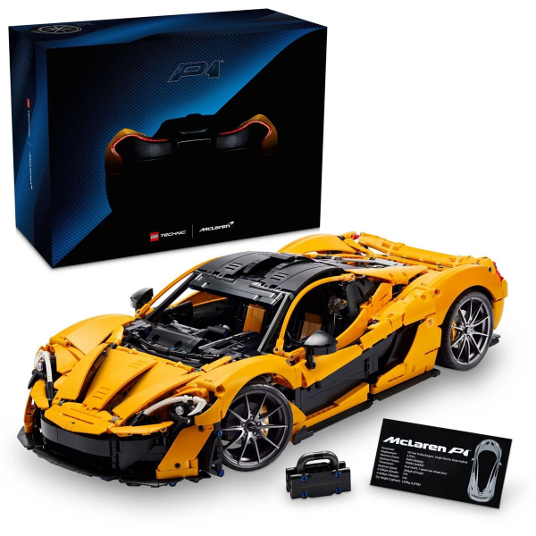 LEGO TECHNIC MCLAREN P1 HYPERCAR, FORMULA 1 RACE CAR MODEL FOR RACING FANS (Some Missing Parts)