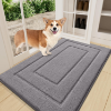 Image 1 : SMIRY DOG DOOR MAT FOR MUDDY PAWS INDOOR ENTRANCE