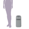 Image 1 : LITTER GENIE PAIL BUNDLE WITH STARTER AND JUMBO REFILL -SU