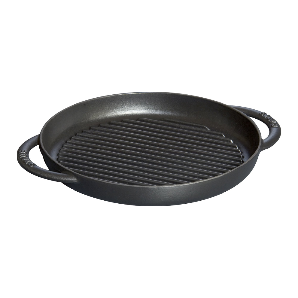 STAUB CAST IRON 10" PURE GRILL - BLACK MATTE -SU