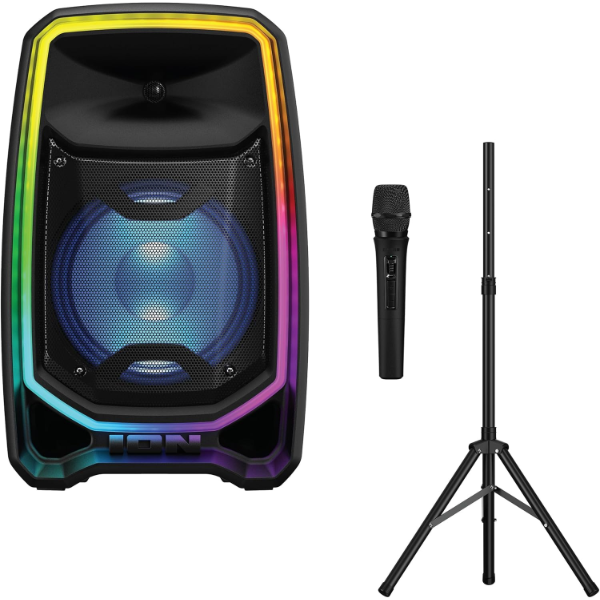 ION TOTAL PA FREEDOM HIGH-POWER SPEAKER SYSTEM WITH 650-WATT SOUND, WIRELESS MICROPHONE, BLUETOOTH