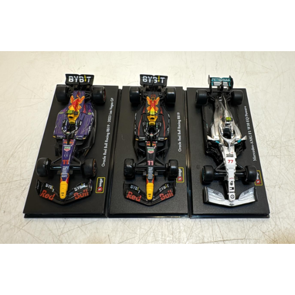 1:43 FORMULA RACING DIE CAST 3-PACK (SLIGHTLY USED, NO BOX)